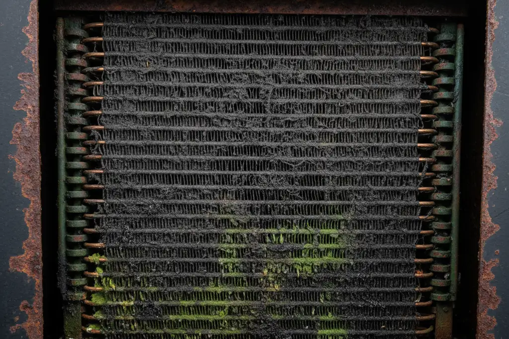 Coil Evaporator Kotor dan Korosi