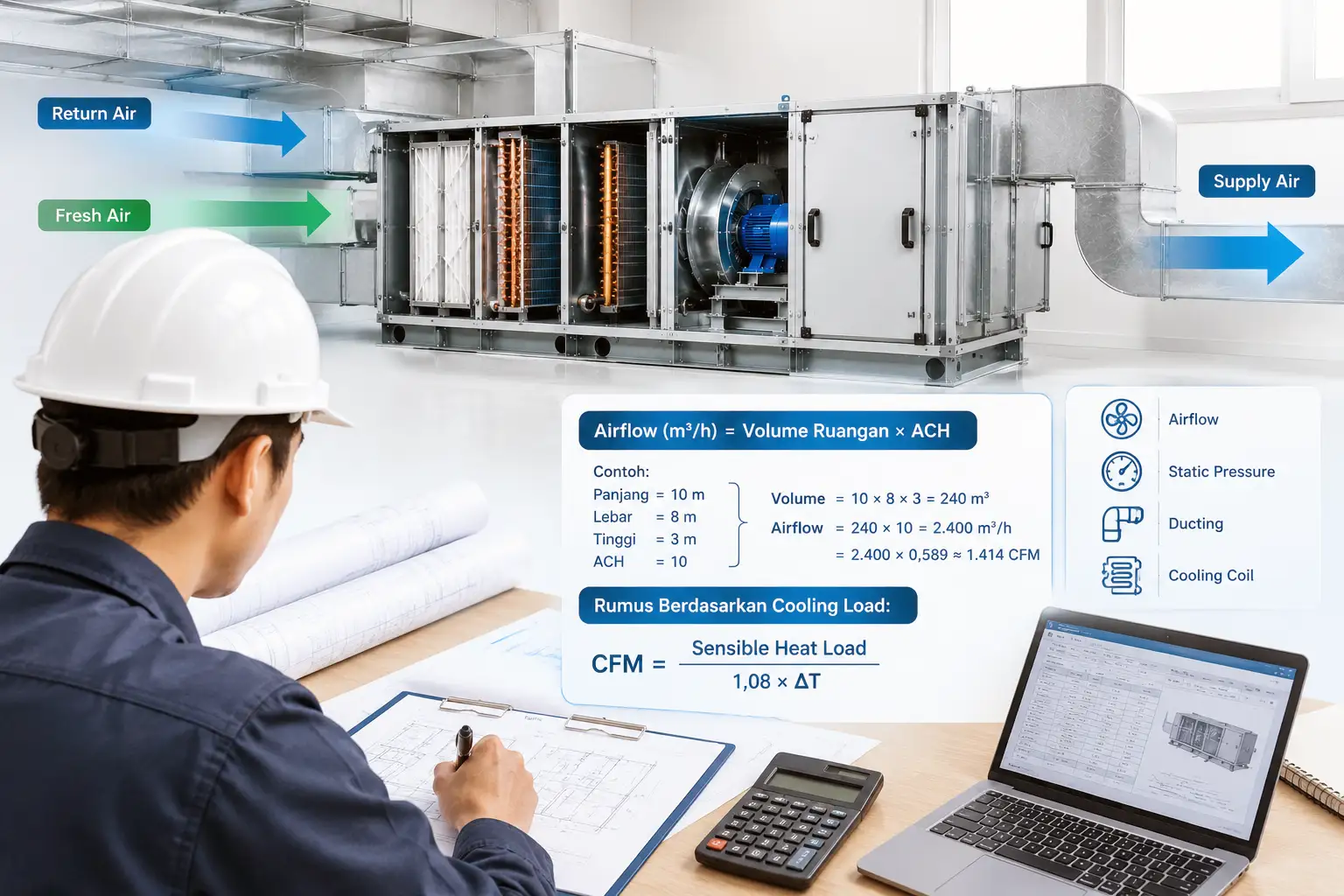 Cara Menghitung Airflow Air Handling Unit