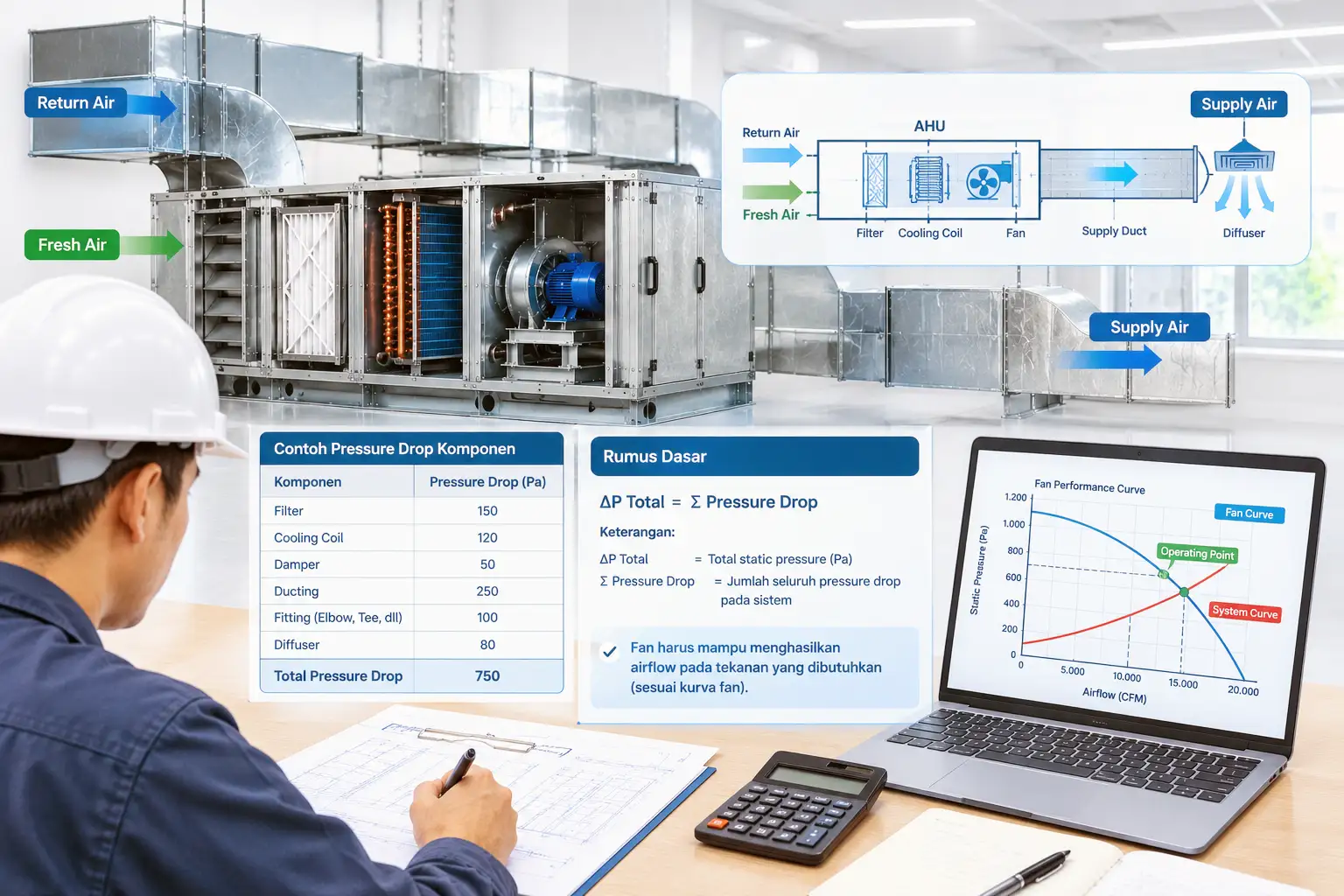Static Pressure AHU