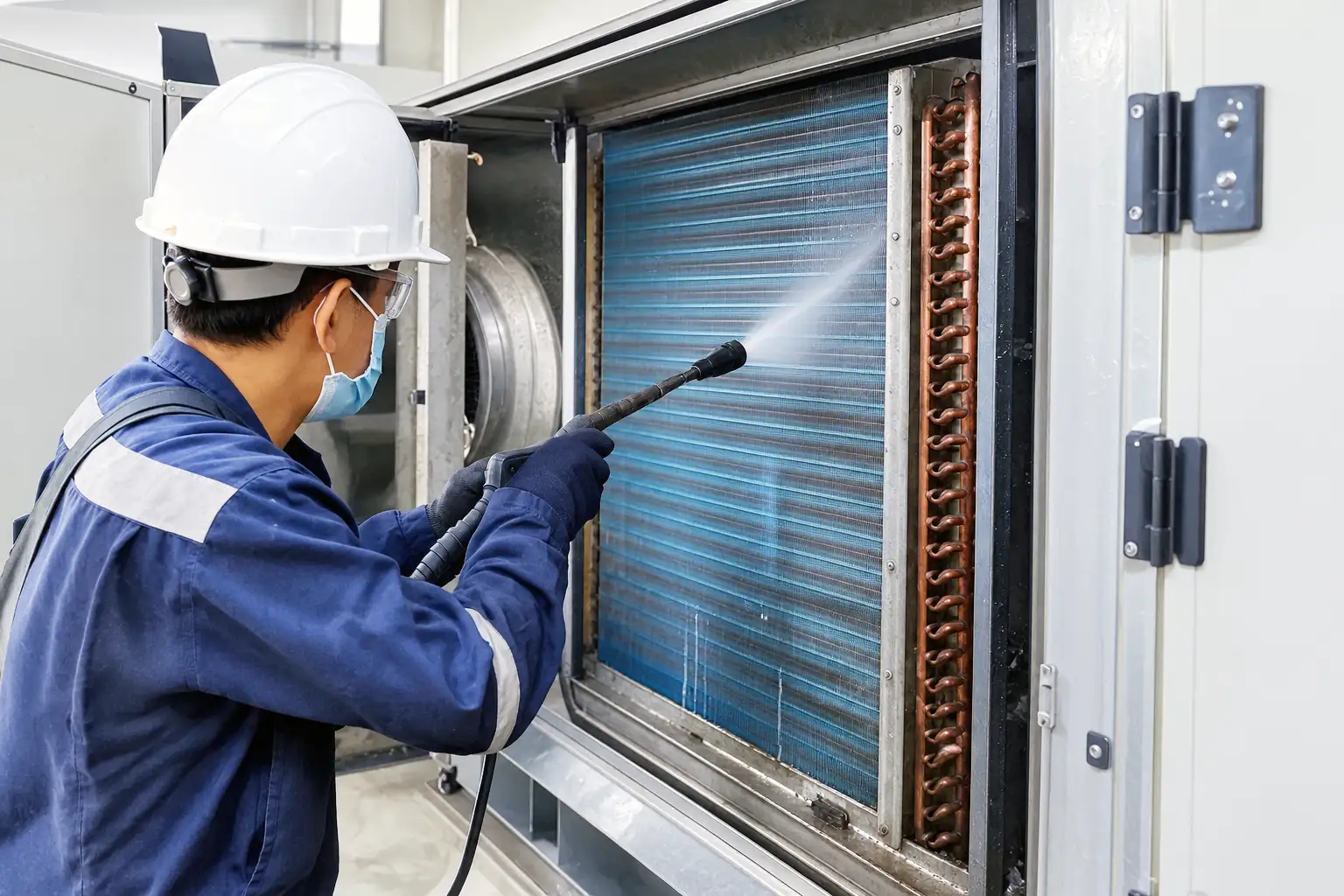 Cara Membersihkan Cooling Coil AHU