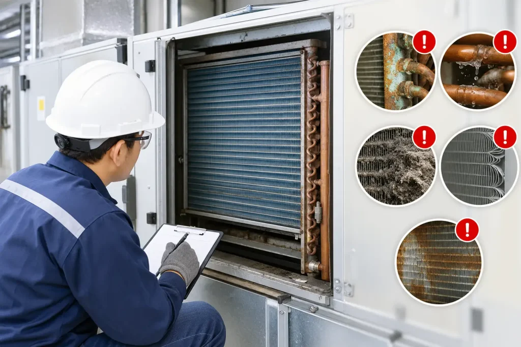 Tanda Coil Air Handling Unit Perlu Diganti