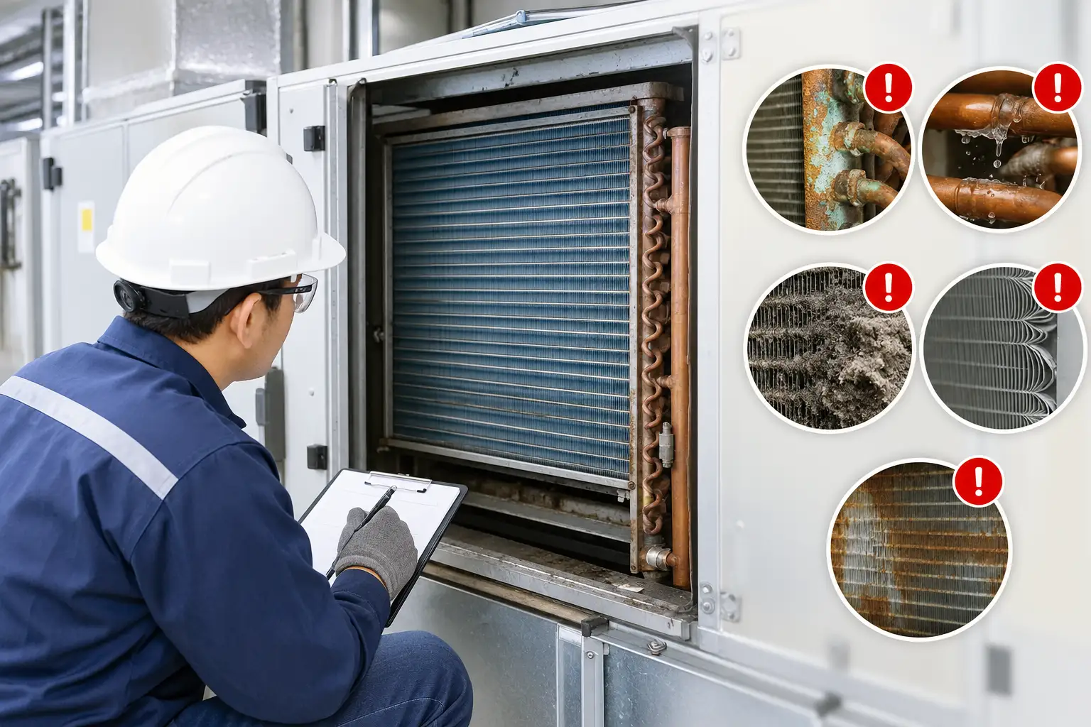 Tanda Coil Air Handling Unit Perlu Diganti